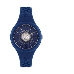 NEW VERSUS VERSACE fire island lion strap watch in blue
